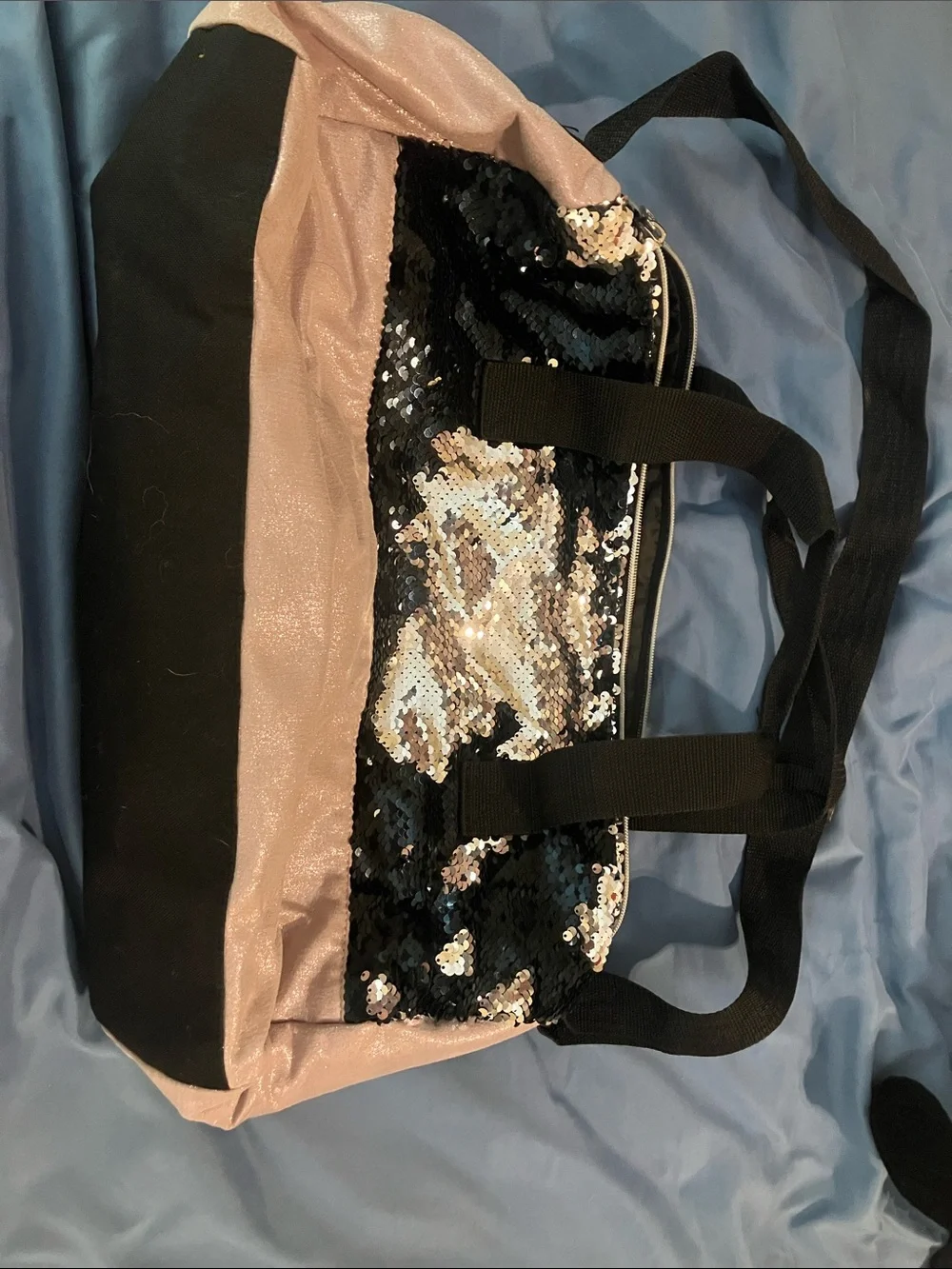 Justice Sequin Dance Duffle - Pink & Black
